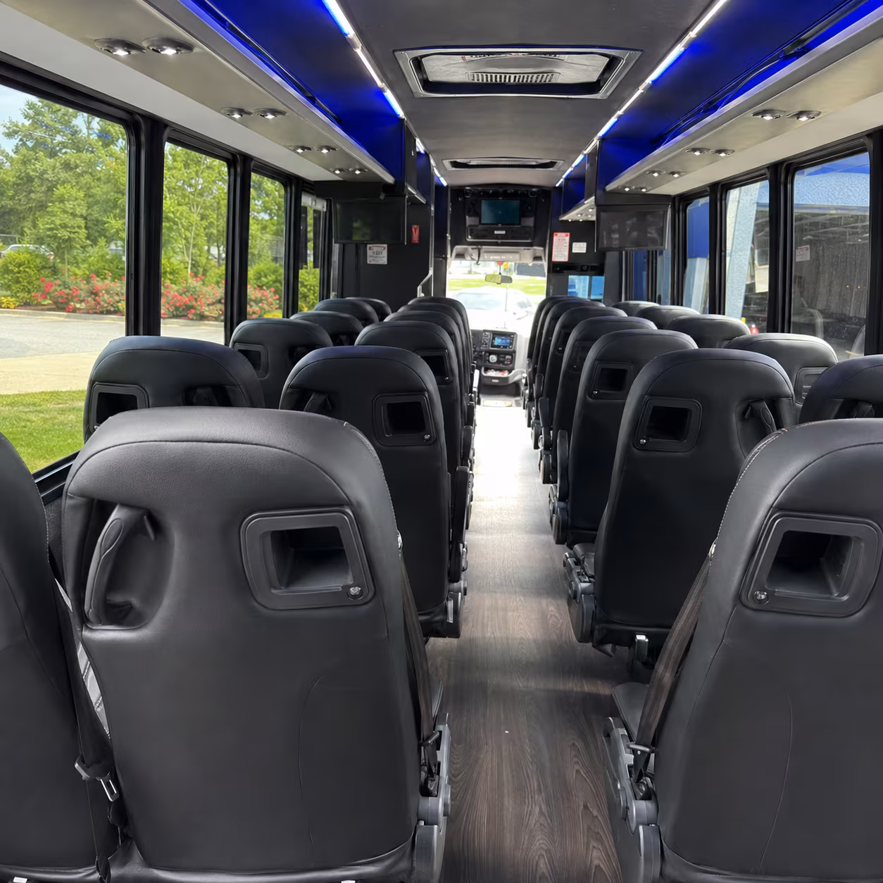 san marcos 28 passenger minibus inside
