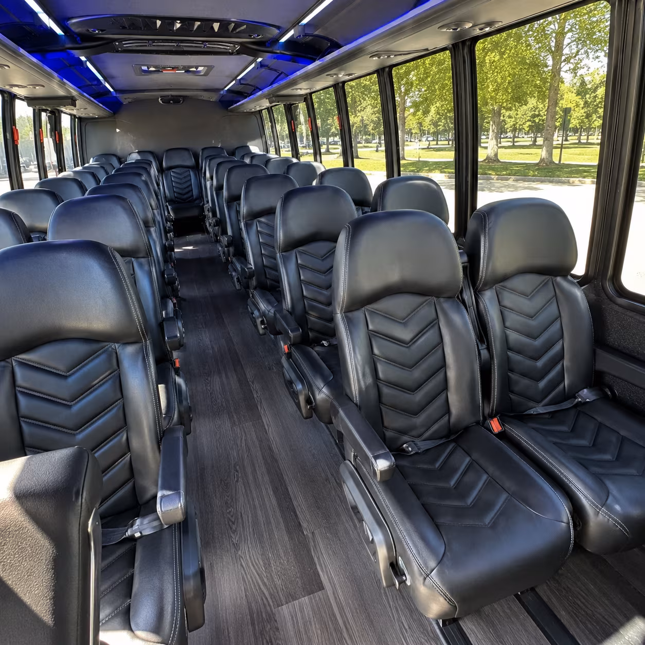 san marcos 35 passenger minibus inside
