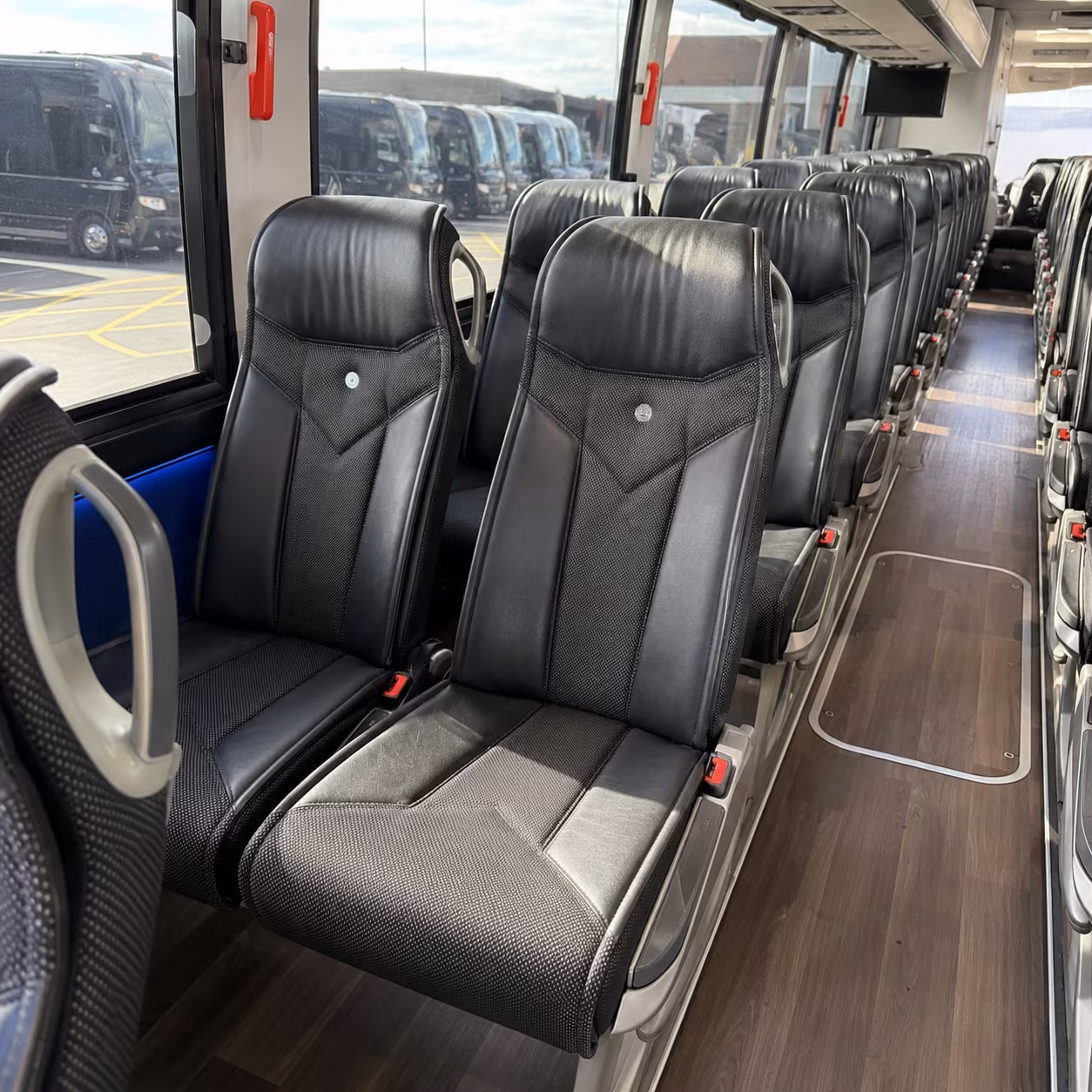 san marcos 40 passenger charter bus interior