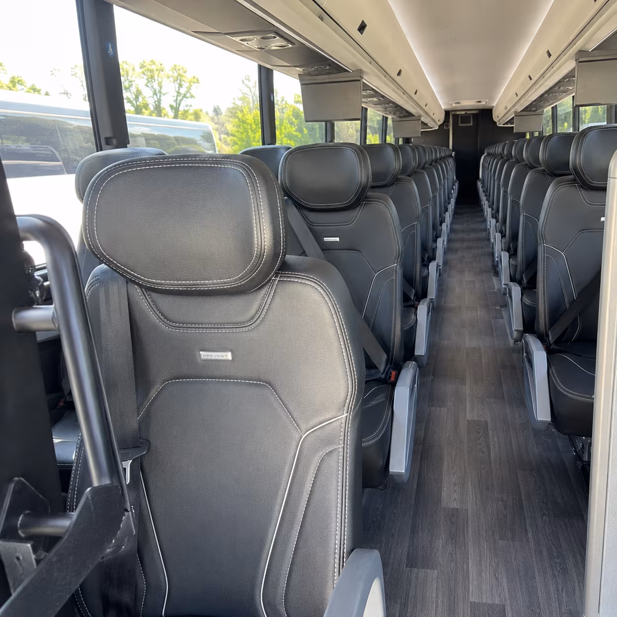 san marcos 47 passenger charter bus interior