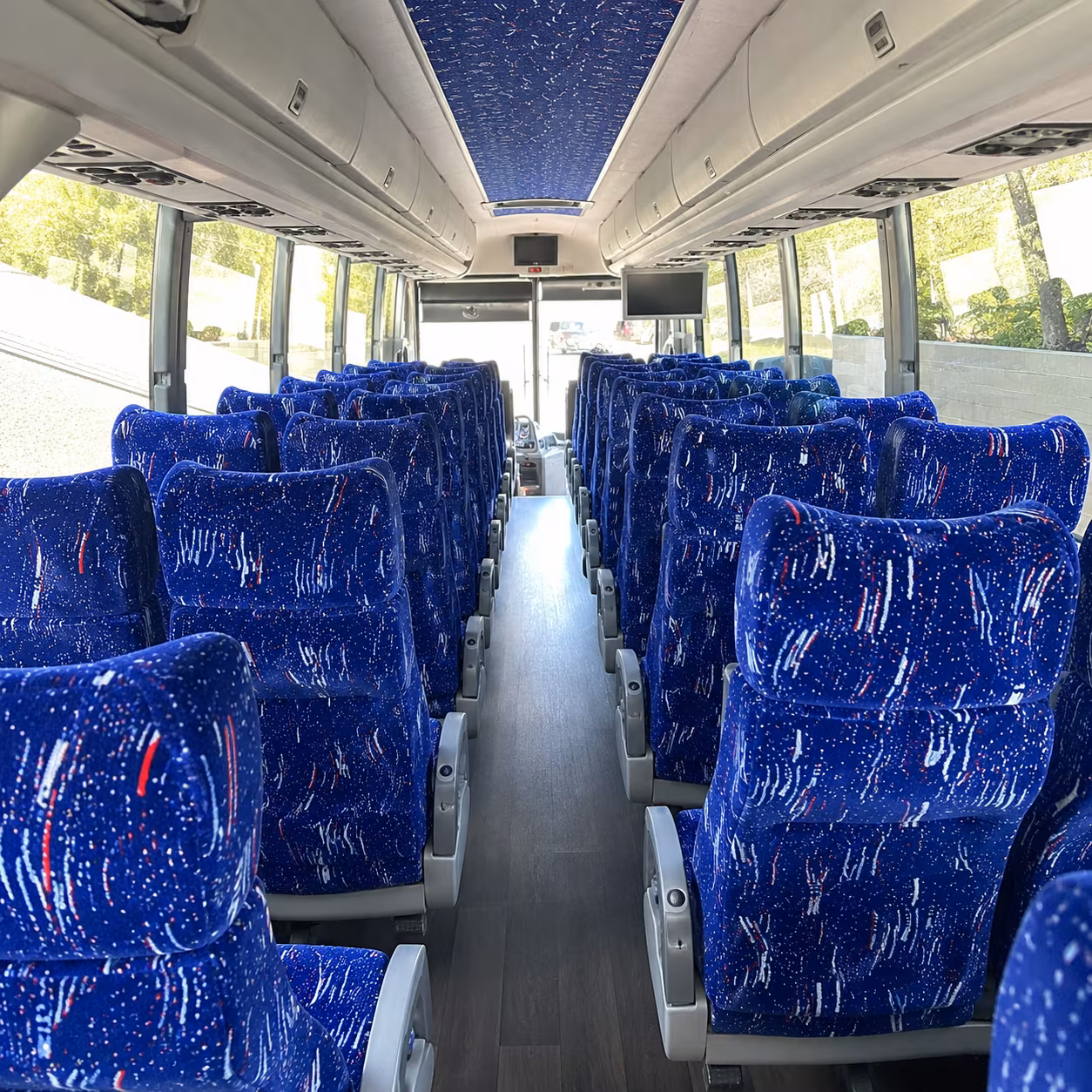 san marcos 50 passenger charter bus interior