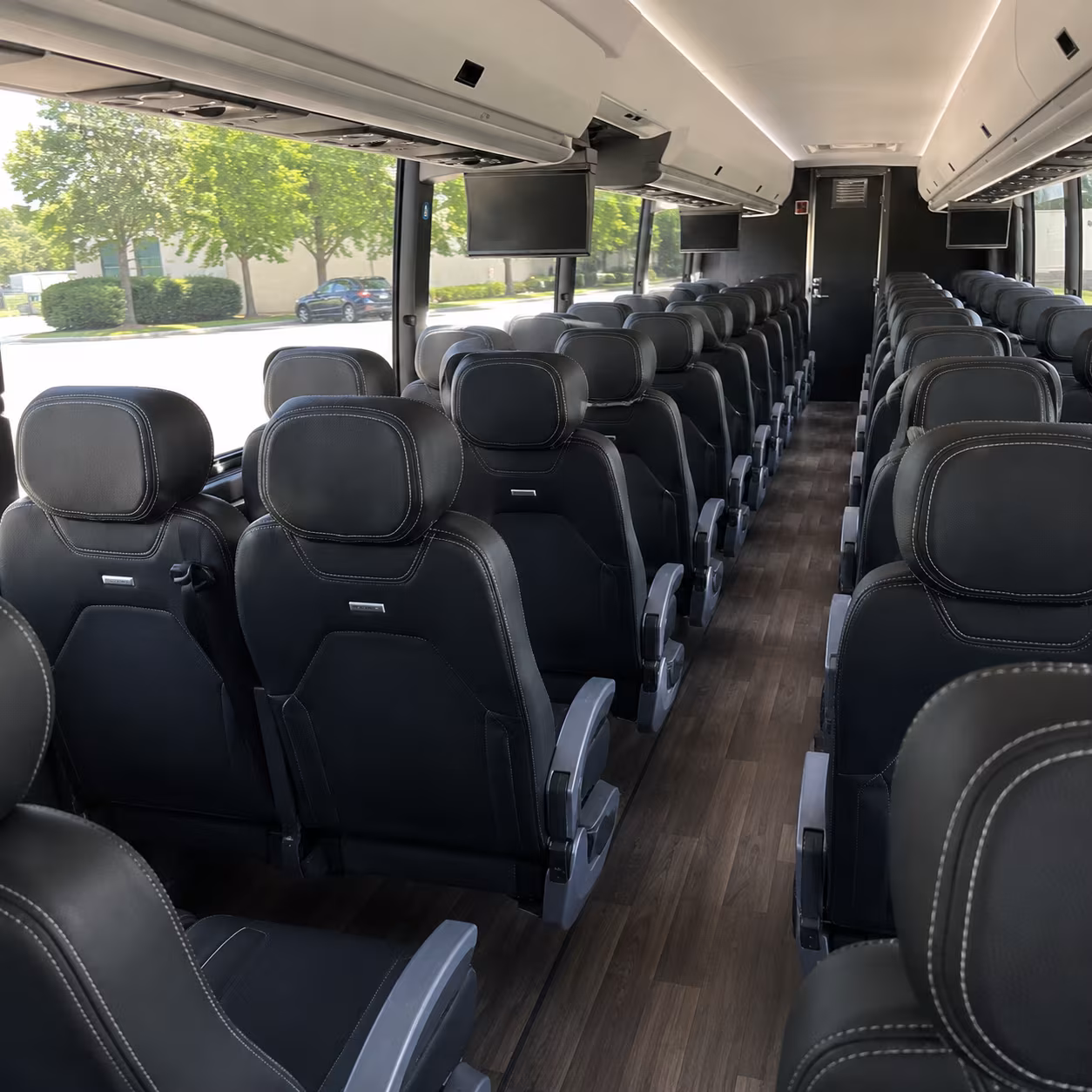 san marcos 56 passenger charter bus interior