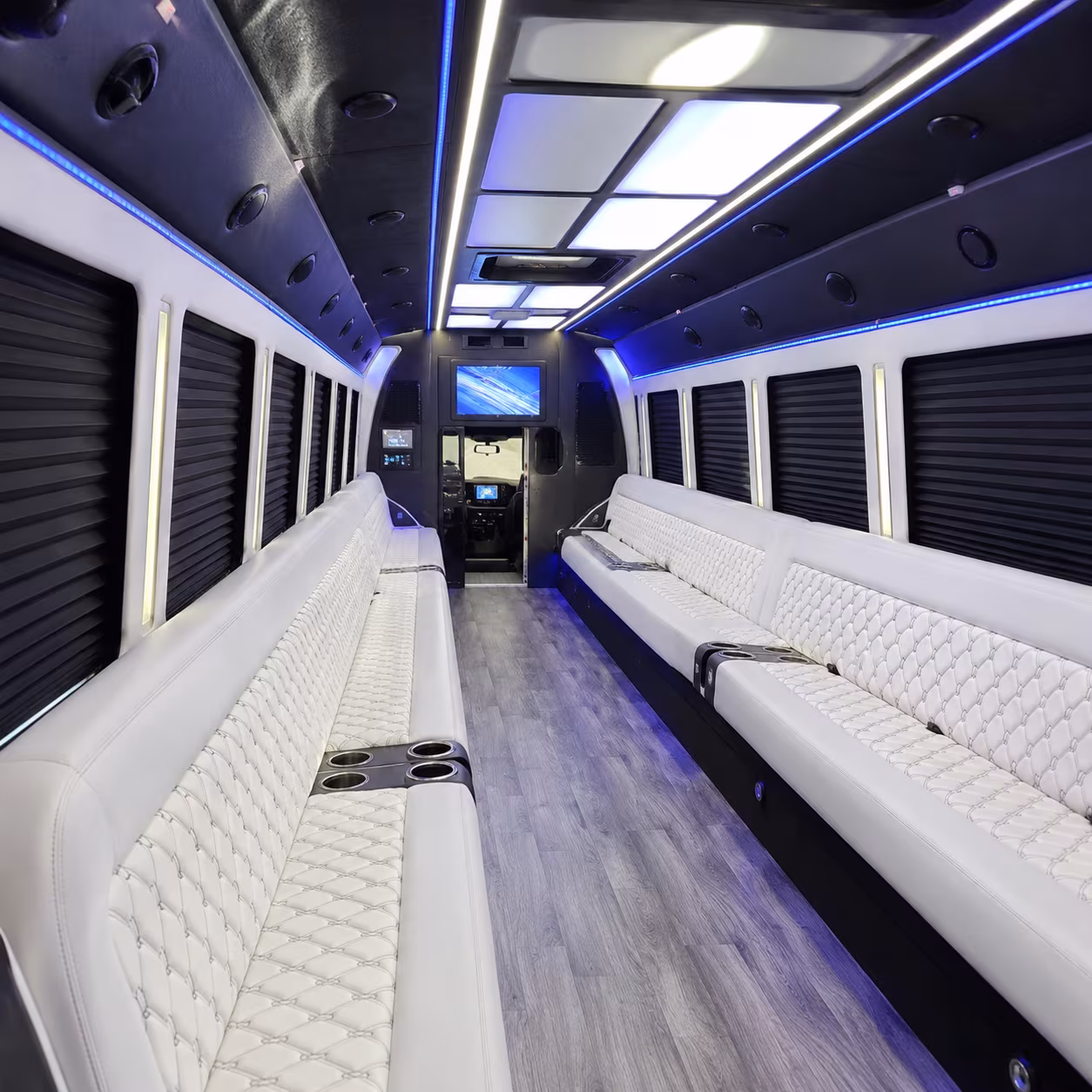 san marcos party bus interior