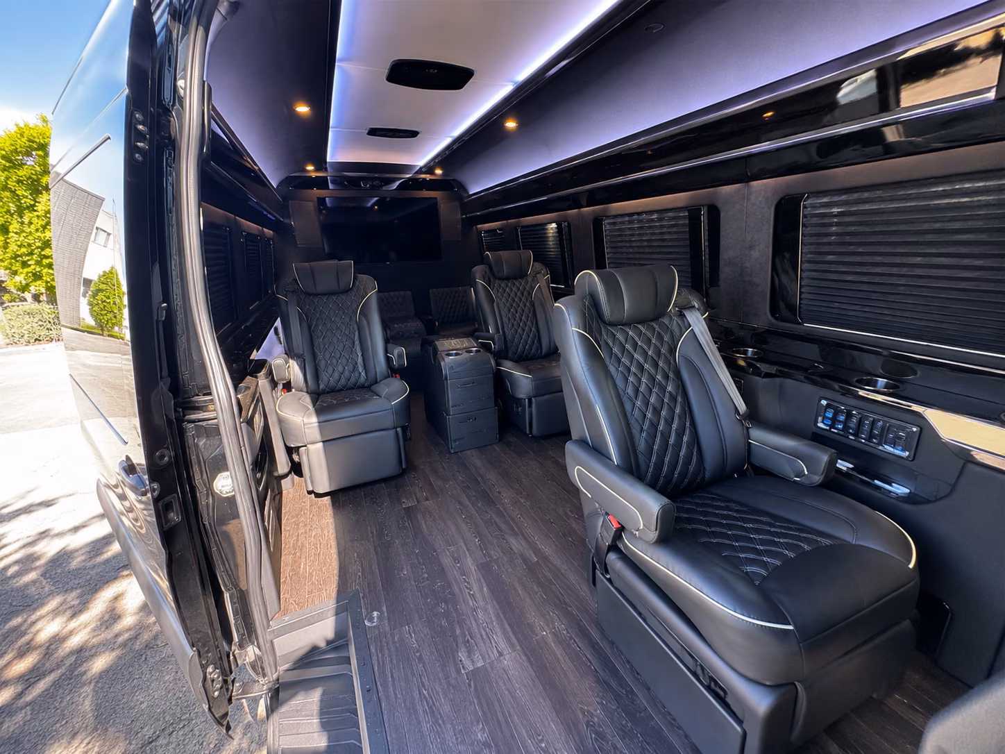 san marcos sprinter van with driver interior